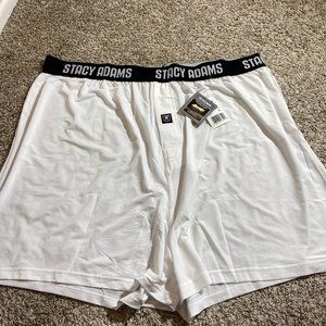 Stacy Adams Men's Big and Tall Boxer Short White 4